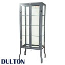 DULTON ダルトン ドクターキャビネット L Doctor cabinet L ガラスキャビネット ガラス棚 コレクションケース コレクションラック フィギュアケース ショーケース ディスプレイケース 飾り棚 ガラスシェルフ ガラスケース フィギュアラック ガラス 可動棚 4段