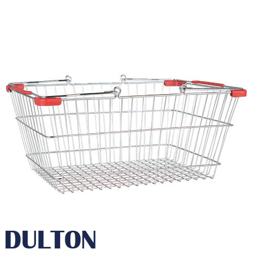 DULTON ダルトン マーケットバスケット クロムフレーム L MARKET BASKET CHROME L 雑貨 インテリア 小物入れ 置物 ショッピングバスケット お買い物カゴ 収納籠 おもちゃ入れ ストック ワイヤー製 キッチン 台所 ダイニング 洋室 子供部屋