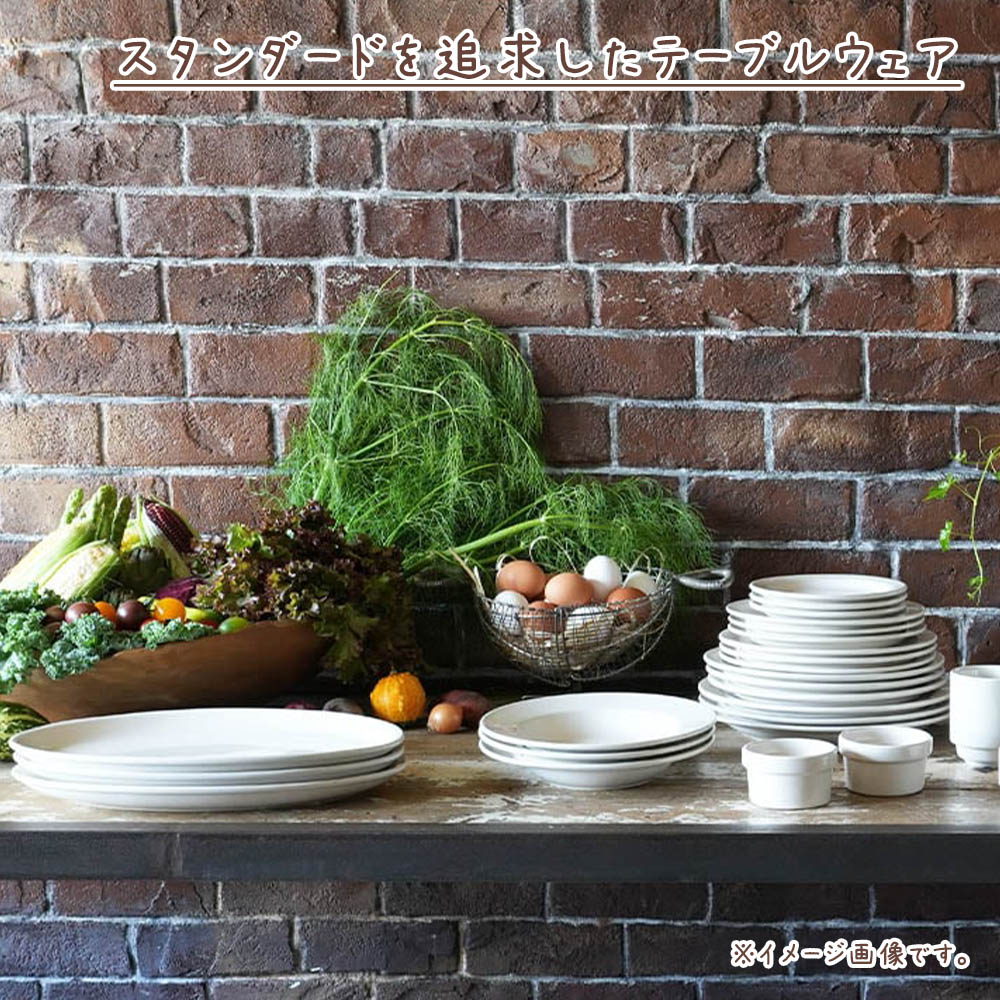 DULTON ランド ラウンド プレート 270 食器 お皿 プレート 大皿 スタッキング 電子レンジ可 オーブン可 食洗機可 ロゴ入り シンプル モダン 北欧 おしゃれ 可愛い かわいい インテリア雑貨 ギフト プレゼント キッチン 台所 カフェ レストラン e-prism-10205325 プリズム サンプル画像2