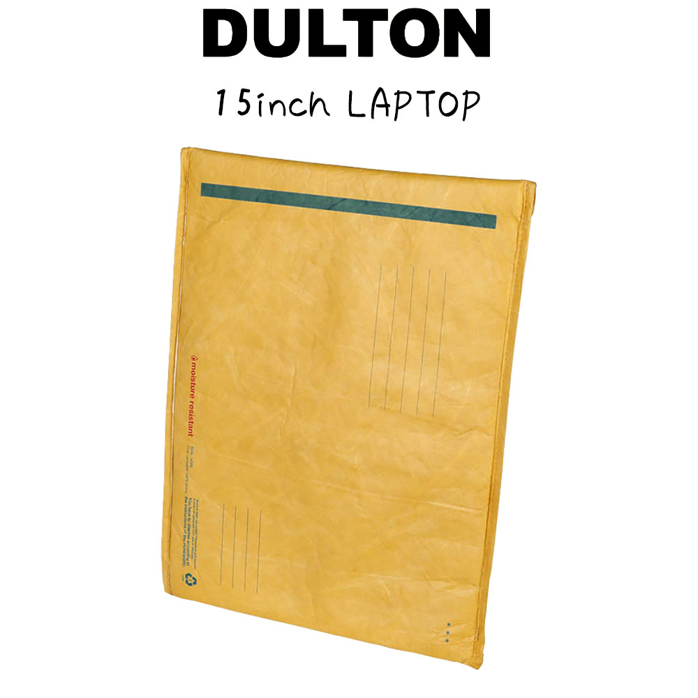 ダルトン PCケース DULTON ダルトン パデッド エンベロープ バッグ 15インチ ラップトップ パソコンケース パソコンバッグ タブレットケース PCケース おしゃれ シンプル 携帯用 持ち歩き用 コンパクト 軽量 軽い ソフトスリム 耐水性 タブレット パソコン CD 書類 ラップ