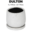 DULTON ダルトン グレイズドポット ラウンド WHITE M 植木鉢 鉢 鉢植え 4号鉢 ホワイト 白 テラコッタ おしゃれ シンプル ナチュラル 可愛い かわいい 小さい 小さめ 丸 ラウンド 受け皿付き ソーサー付き 底穴あり インテリア ディスプレイ 室内用 屋
