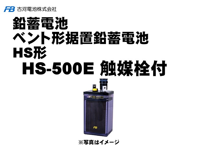 受注生産品 古河電池 古河電池 HS-500E 媒栓付据置鉛蓄電池HS形 バッテリー 2V 500Ah バッテリー おすすめ 蓄電池 インバータ HS500E 据置鉛蓄電池 HS形 非常照明 操作 制御 計装用 発電機 エンジン始動用 更新 取替え 取り替え 家庭用 小型