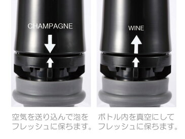 ワイン 『ワイン＆シャンパンフレッシュ』 ワイン・シャンパンセーバー ワイングッズ シャンパンセーバー グローバル GLOBAL wine 栓 キャンティ ワインキーパー シャンパンキーパー ワインフレッシュ