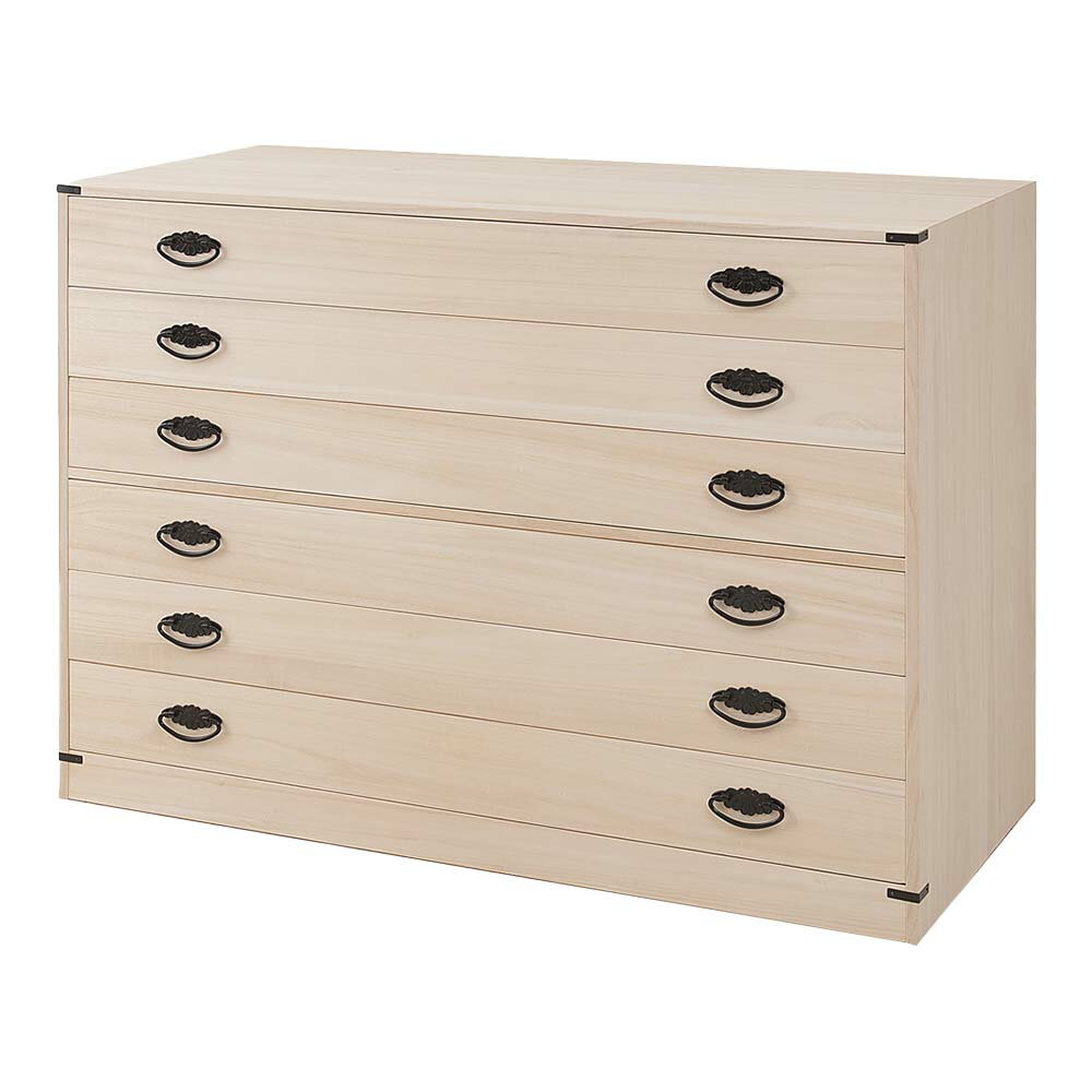 日本製 桐6段チェスト 高さ74.5cmタイプ タンス 箪笥 たんす 桐タンス 桐箪笥桐たんす 和箪笥 収納 収納家具 桐家具 着物収納 引き出し 引出し 収納タンス 収納箪笥 整理タンス チェスト 桐チェスト 桐製 木製 天然木 6段 六段