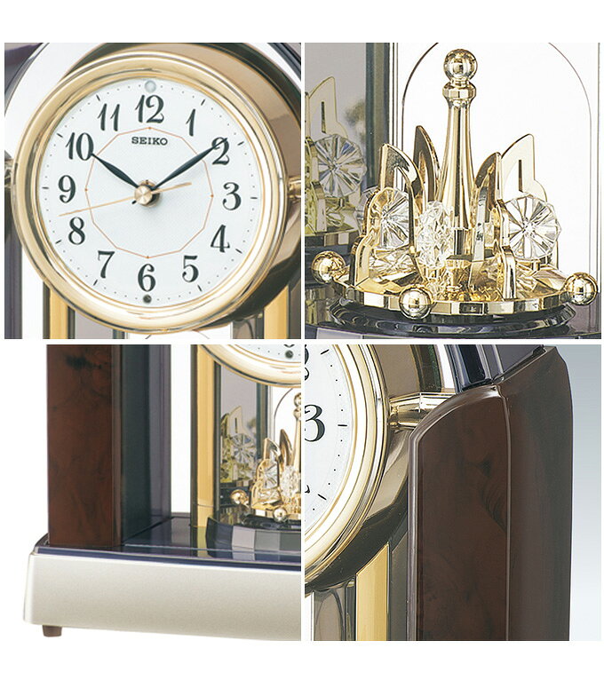 正規品 セイコー 置き時計 置時計 新築祝い アナログ 電波時計 電波置き時計 電波置時計 メロディ 音楽 回転飾り スイープ秒針 連続秒針 ほとんど音がしない 静か 引越し祝い 引っ越し祝い 誕生日 贈り物 お祝い ギフト プレゼント ラッピング おしゃれ