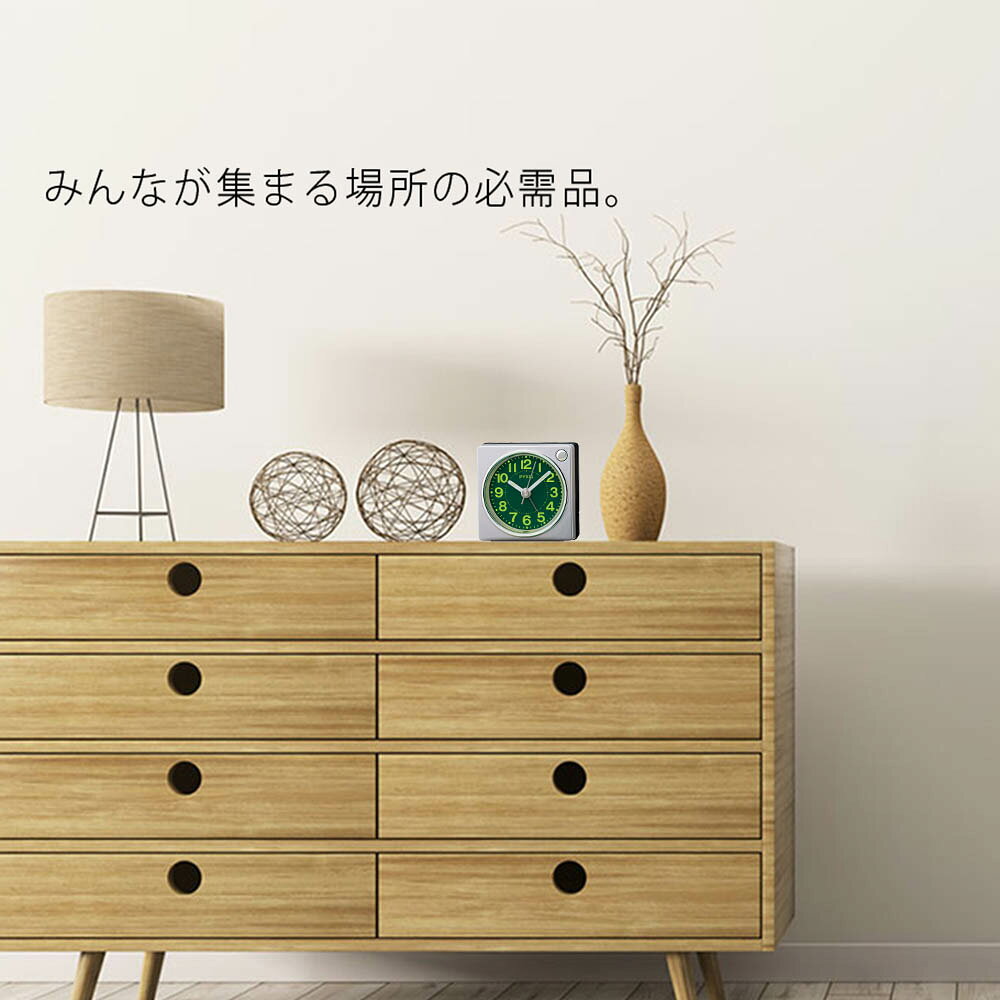 置き時計 目覚まし時計 時計 置き時計 目覚まし時計 アラームクロック 電子音 アラーム ライト付き スイープ 静か アナログ シンプル おしゃれ 黒 ブラック シルバー セイコー SEIKO ギフト プレゼント プレゼント ギフト 贈り物 ラッピング [2]
