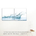 アートパネル water splash with reflection isolated 2枚セット モダンアート 水の王冠 壁掛け 壁飾り 2枚セット ポスター フレームなし 額縁なし フレームレス パネル モダン おしゃれ キャンバス 飾る 記念