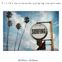 アートパネル Carino Canvas Art surfing sign with palm trees 壁掛け 絵画 横700mm×縦500mm 壁飾り 額縁 ポスター フレーム パネル おしゃれ 飾る 記念 ギフト かわいい 結婚式 プレゼント