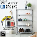 ルミナス ライト シューズラック 5段 幅65 奥行25 スリム 薄型 靴棚 下駄箱 靴箱 シューズボックス 靴入れ 靴 シューズ ブーツ スニーカー 玄関 組...