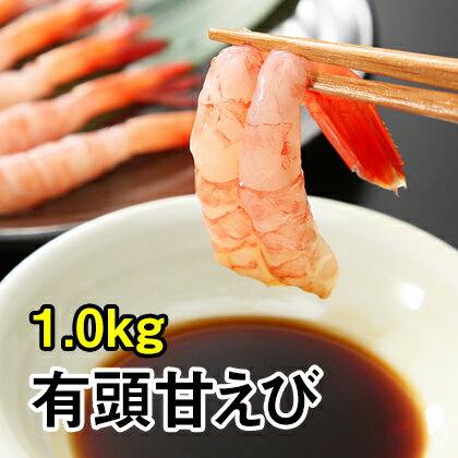 【送料無料】新鮮捕れたて！有頭甘エビ1kg！船上凍結(約60尾)甘エビ 送料無料 1kg/1キロ /えび/エビ/海老/あまえび/甘えび/甘エビ/海老/刺身/唐揚げ/有頭/rdc/がってん