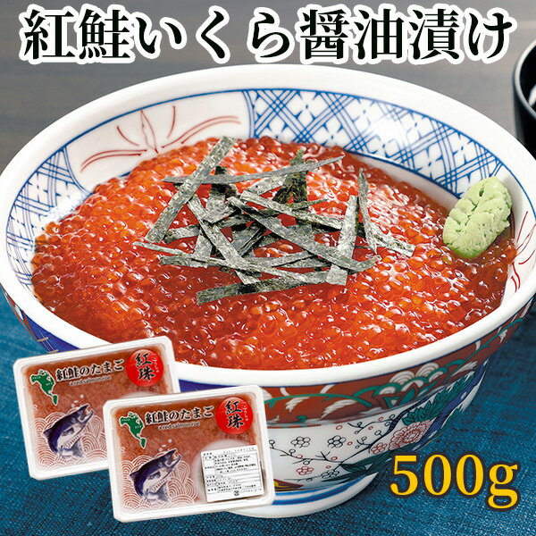 紅鮭いくら醤油漬け500g(250g×2)　【2個で送料無料