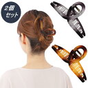 【レビュー投稿で当店で使える300円OFFクーポンプレゼント】ヘアクリップ バンスクリップ 大きめ 2個セット しっかりとまる 髪留め クリップ しっかり ヘア...