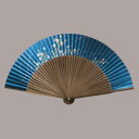 京扇子 京扇子 紺パール地 桔梗 まとめ買い5本