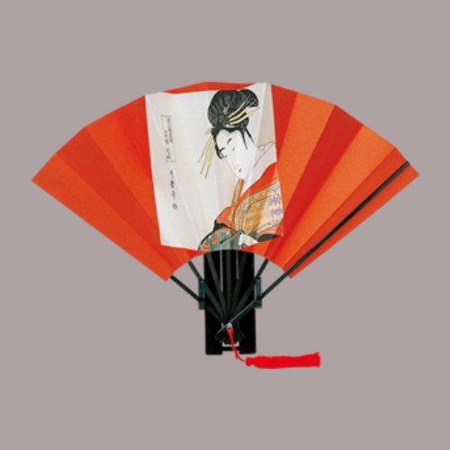 飾り扇子、版画扇子 版画扇　歌麿花扇 まとめ買い10本