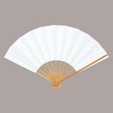 イベント扇子 白扇(大) 9寸11間 まとめ買い10本