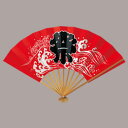 イベント扇子 祭扇 (赤) まとめ買い10本