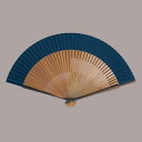 絹貼扇子 大短地(紺) まとめ買い10本