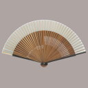 絹貼扇子 大短地(ベージュ) まとめ買い10本