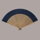 絹貼扇子 大短地(紺) まとめ買い10本