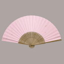 彩り和紙扇子 金小石(ピンク) まとめ買い10本