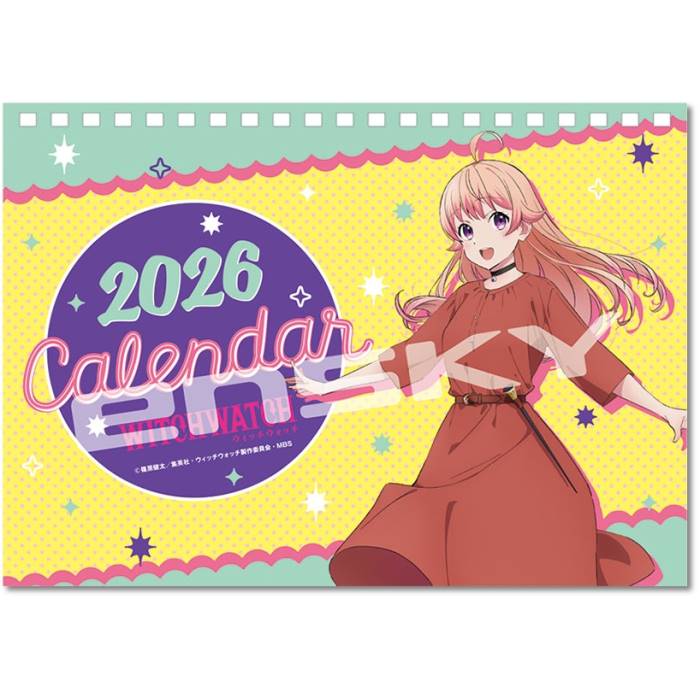 2026年カレンダー アニメ 卓上 TVアニメ『ウィッチウォッチ』 壁掛け 2025年11月1日発売