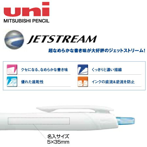 名入れボールペン　ユニ　ジェットストリーム　緑