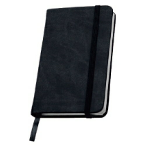 名入れ　合皮手帳ノート（S)　ブラック