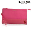 US POLO ASSN 500093 USPA-1903 pink dark pink サフィアノ クラッチバッグ  ギフト 