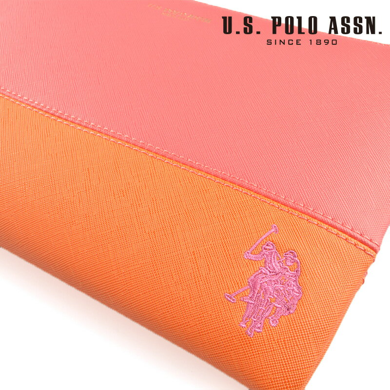 US POLO ASSN 686582 USPA-1903 pink orange ���ե����� ����å��Хå� �ڿ��ʡ������ʡ�����̵���� ���ե� �ڡ�