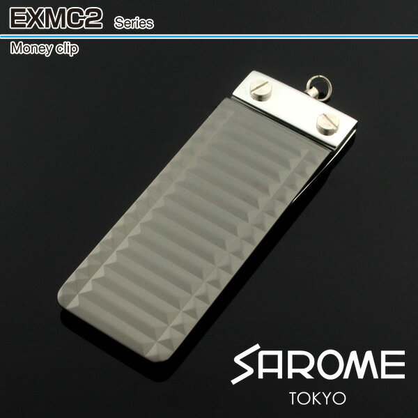 サロメ サロメ[SAROME] マネークリップ exmc2-08 黒ニッケルポリッシュ-横ライン sarome サロメ アクセサリー 【新品・正規品・送料無料】 ギフト 【】