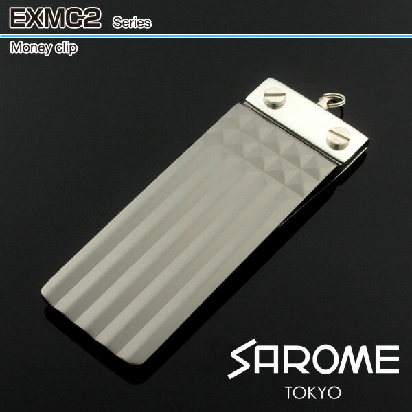 サロメ サロメ[SAROME] マネークリップ exmc2-11 黒ニッケルポリッシュ-縦ライン sarome サロメ アクセサリー 【新品・正規品・送料無料】 ギフト 【】