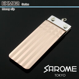 サロメ[SAROME] マネークリップ exmc2-12 ローズゴールド-縦ライン sarome サロメ アクセサリー 【新品・正規品・送料無料】 ギフト 【】