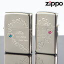 ペア zippo zippo ライター ジッポライター ZIPPOペア＃200 #1600 ハートフルペア 銀ミラー HFPR-ASP スワロ付 ジッポーライター 【新品・正規品・送料無料】 ギフト 【】