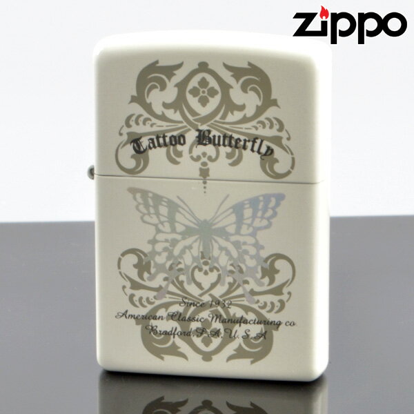 zippo ライター ジッポライター ZIPPO＃200 レインボーバタフライ 白パールラッカー tw-pw (10020043) ジッポーライター 【新品・正規品・送料無料】 ギフト 【】