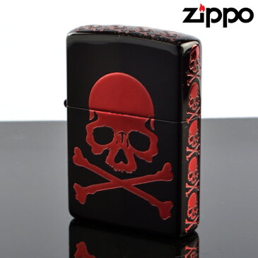 Zippo ジッポライター zp252007 Skull V スカルRD zp252007 5面エッチング加工 マットブラック【新品・正規品・送料無料】 ギフト 【】