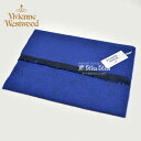 ヴィヴィアン・ウエストウッド Vivienne Westwood 男女兼用 ウール36％ ダークブルー 81030013-10066-GE-K209 DARKBLUE 38×180 オーブロゴ入り ヴィヴィアンマフラー【新品・正規品・送料無料】 ギフト 【】