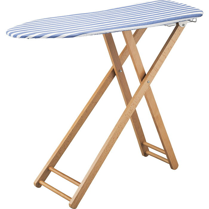 アイロン台L 幅106×奥行34×高さ48-83cm 4段調整 天然木&スチール&コットン製 スタンド式 折りたたみ 折..