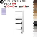 ワードローブすきまくん WSD チェスト5H 幅30〜40cm 奥行42cmセミオーダー 完成品 国産 日本製 5段 たんす 箪笥 収納 収納家具 おしゃれ イ...