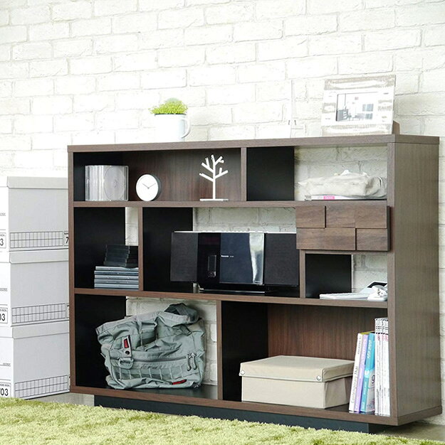 乐天商城 - 本棚 シェルフ コルク 125シェルフ(おしゃれ オシャレ オープンラック コミック スリム ラック 収納 壁面 大容量 書棚 漫画 組み立て 転倒防止 雑誌 文庫本 ブックラック コミックラック ブックスタンド シェルフ 飾り棚)