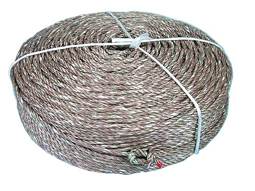 PP雑色ロープ　6mm　10kg巻（約660m）