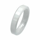 指輪 セラミック ラインカット入りリング 幅4.0mm 白 ホワイト｜Ceramic アクセサリー レディース メンズ