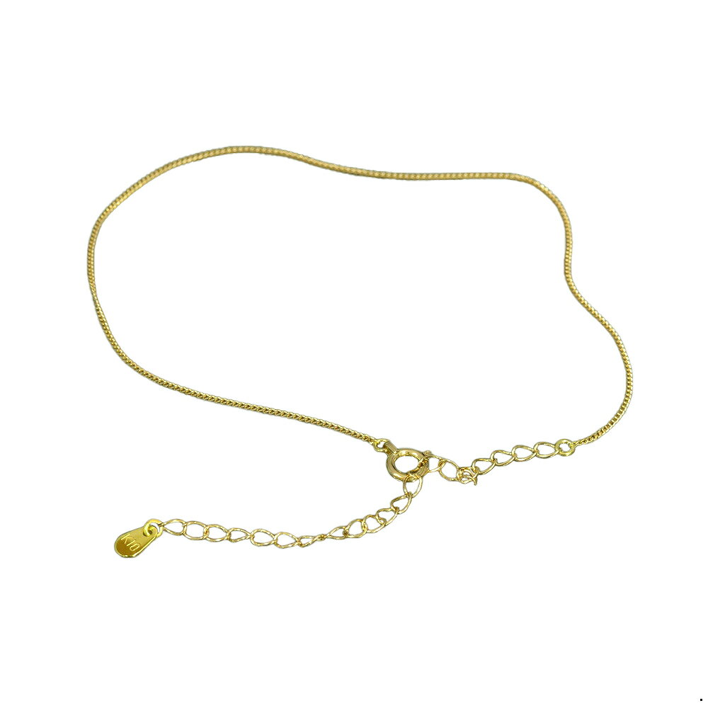 アンクレット チェーン 10金 イエローゴールド 2面カット喜平チェーン 幅0.8mm 長さ24cm|鎖 K10YG k10 10k 貴金属 ジュエリー レディ...