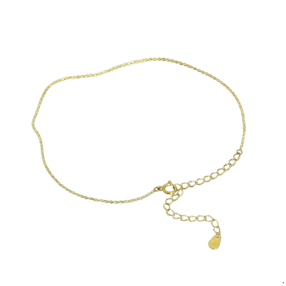 アンクレット チェーン 10金 イエローゴールド 小豆チェーン 幅0.9mm 長さ24cm|鎖 K10YG k10 10k 貴金属 ジュエリー レディース メン...