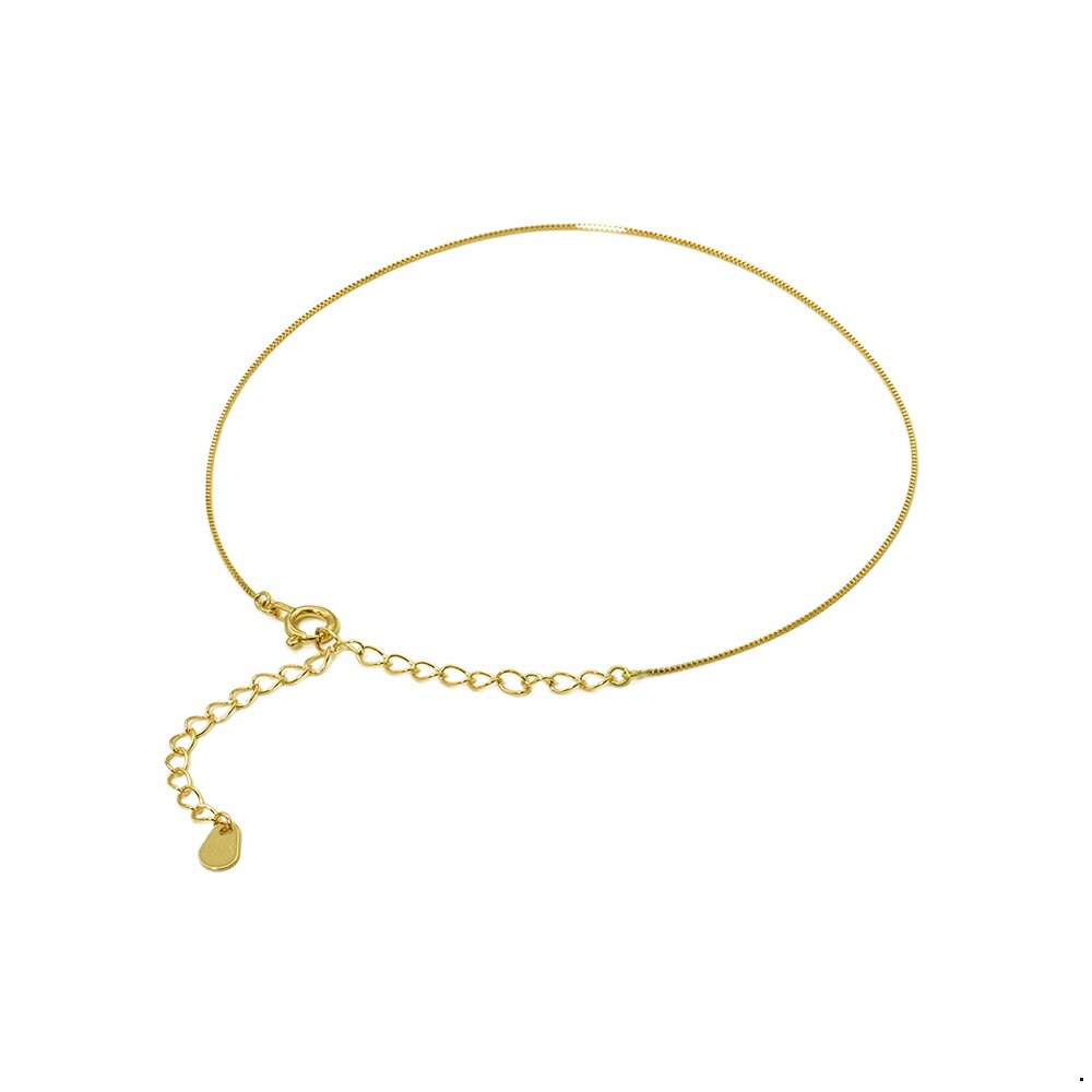 アンクレット チェーン 10金 イエローゴールド ベネチアンチェーン 幅0.5mm 長さ24cm|鎖 K10YG k10 10k 貴金属 ジュエリー レディース...