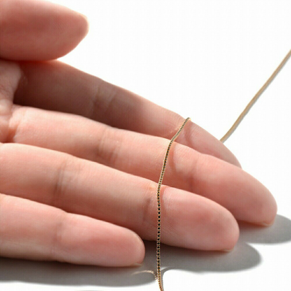 ジュエリー&ネックレス RUBBYのアンクレット チェーン 10金 イエローゴールド ベネチアンチェーン 幅0.7mm 長さ24cm｜アンクレットチェーン チェーンアンクレット 鎖 K10YG k10 10k 貴金属 ジュエリー レディース メンズ｜アングル3