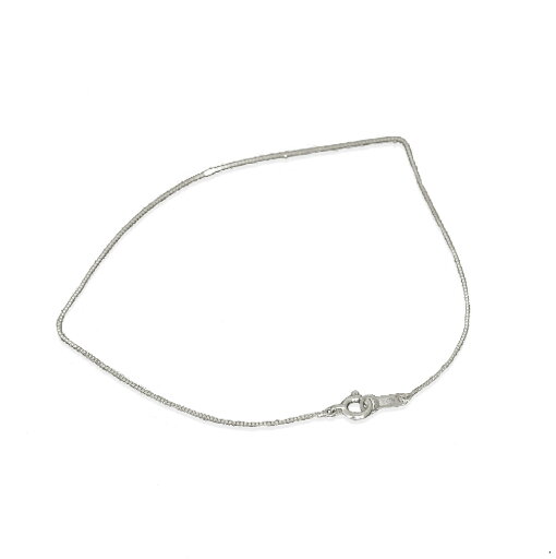 ブレスレット チェーン 10金 ホワイトゴールド ベネチアンチェーン 幅0.75mm 長さ22cm|鎖 K10WG k10 10k 貴金属 ジュエリー レディース メンズ ブレスレット チェーン 10金 ホワイトゴールド ベネチアンチェーン 幅0.75mm 長さ22cm|鎖 K10WG k10 10k 貴金属 ジュエリー レディース メンズ
