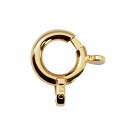 【1個売り】 留め具 10金 イエローゴールド 楽わ 直径5.0mm 引き輪 ヒキワ クラスプ|手芸用品 金具 飾り パーツ 部品 K10YG k10 10k ...