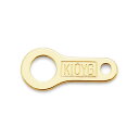 【1個売り】 留め具 10金 イエローゴールド 小プレート 縦7.0mm ダルマカン だるま板 フックカン|手芸用品 金具 飾り パーツ 部品 K10YG k1...