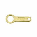 【1個売り】 留め具 10金 イエローゴールド プレート 縦10.0mm ダルマカン だるま板 フックカン|手芸用品 金具 飾り パーツ 部品 K10YG k10 10k 貴金属