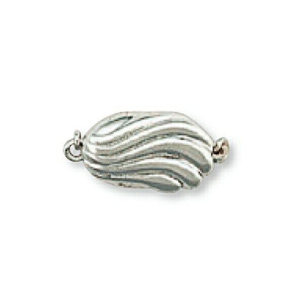 【1個売り】 留め具 14金 ホワイトゴールド パール用ワンタッチ式クラスプ 縦8.0mm 横17.0mm 真珠 ビーズ|手芸用品 金具 飾り パーツ 部品 K...